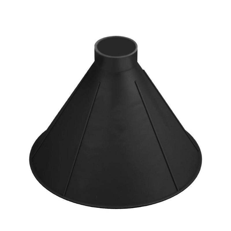 Auto Car Magic Window Windshield Car Ice Scraper Shaped Funnel Snow Remover Deicer Cone Deicing Tool Scraping ONE Round: 14.5cm base black