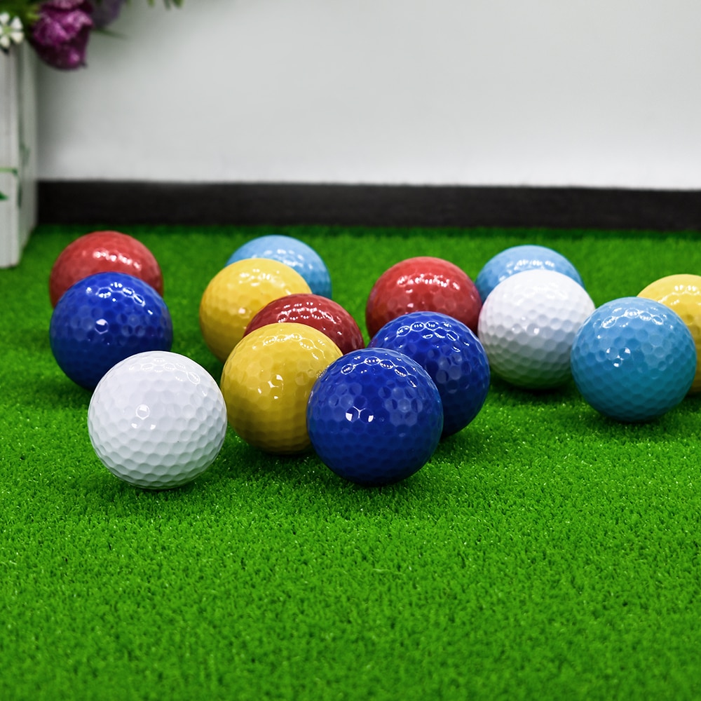 Golf Ball Practice Plastic Sports Home Indoor and Outdoor Resistant Training Red Yellow Blue Green Golf Ball Golf Accessories