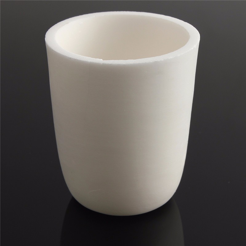 1 stks Wit 30 ml Hoge Zuiverheid Aluminiumoxide Conische Korund Smeltkroes Laboratorium Fles Smelten Test Sample School Chemische Levert
