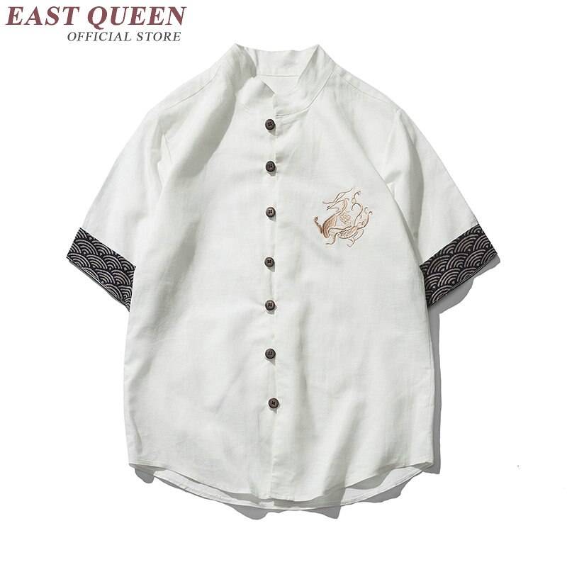 Traditionelle chinesische kleidung für männer männlichen Chinesischen mandarin kragen hemd bluse wushu kung fu outfit China hemd tops KK2321