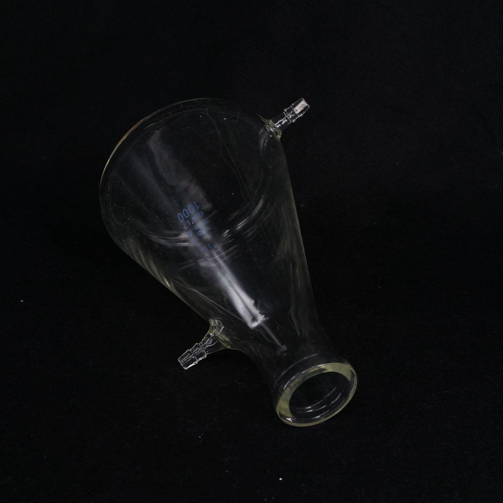 1000ml Glass Filtering Flask Lab Bottle With Double 10mm Hose Vacuum Adapter