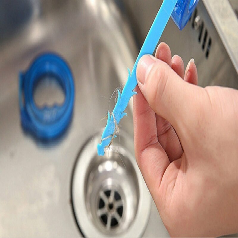 Bathroom Hair Sewer Dredge Device Filter Drain Cleaners Home Sink Drain Toilet Clear Blockades Sewer Prevent Sink Clean Hooks