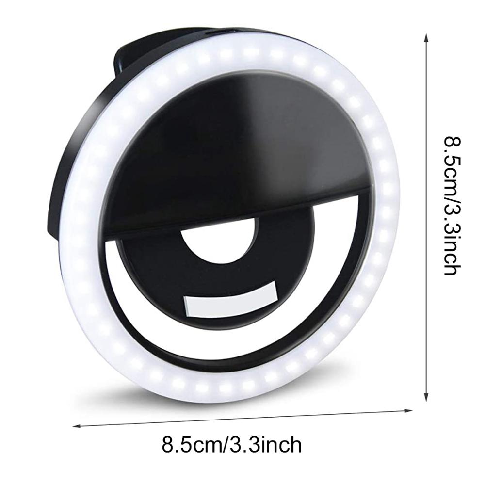 Selfie ring ljus nyhet smink belysning led selfie lampa mobiltelefoner foto nattlampa led spegel neon skylt selfie ring