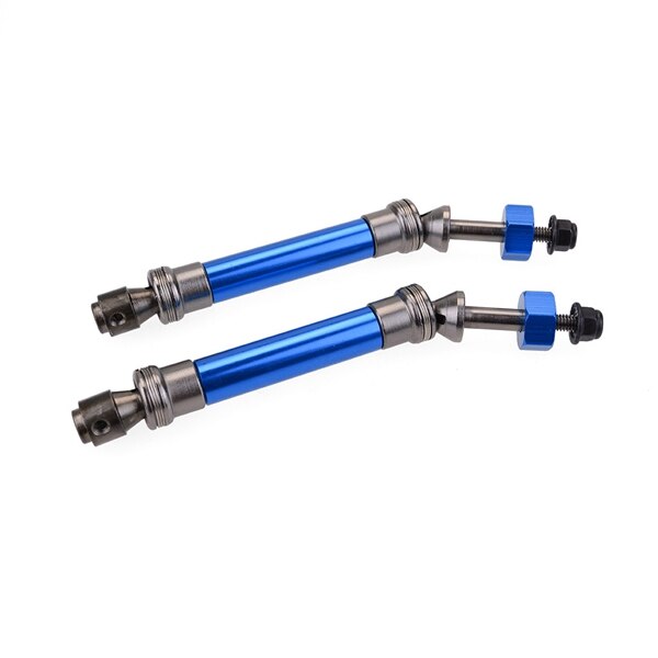 CVD Steel Front & Rear Drive Shaft Assembly Heavy Duty for 1/10 Traxxas Slash 4X4 Stampede VXL 2WD 6851R 6851X 6852R 6852X,Blue