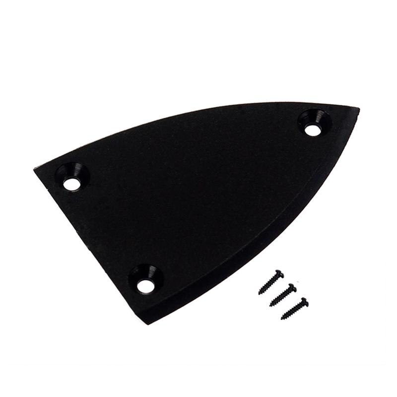 2pcs Truss Rod Cover Durable 3 Holes Plastic Guitar Parts Truss Rod Cover for Musical Instrument Bass Guitar