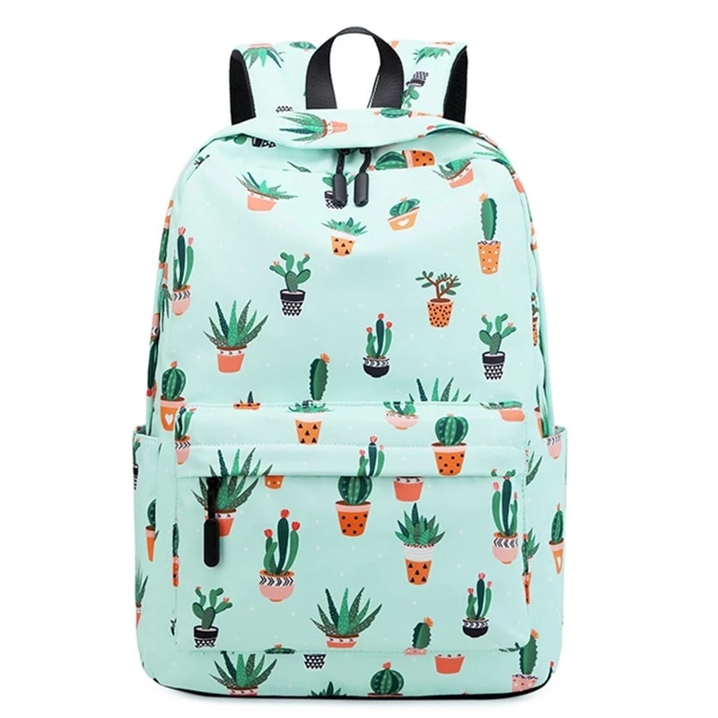 Mochila exterior impermeável do curso do portátil com porta de carregamento usb para o portátil de 13 polegadas 14 polegadas (cactos)