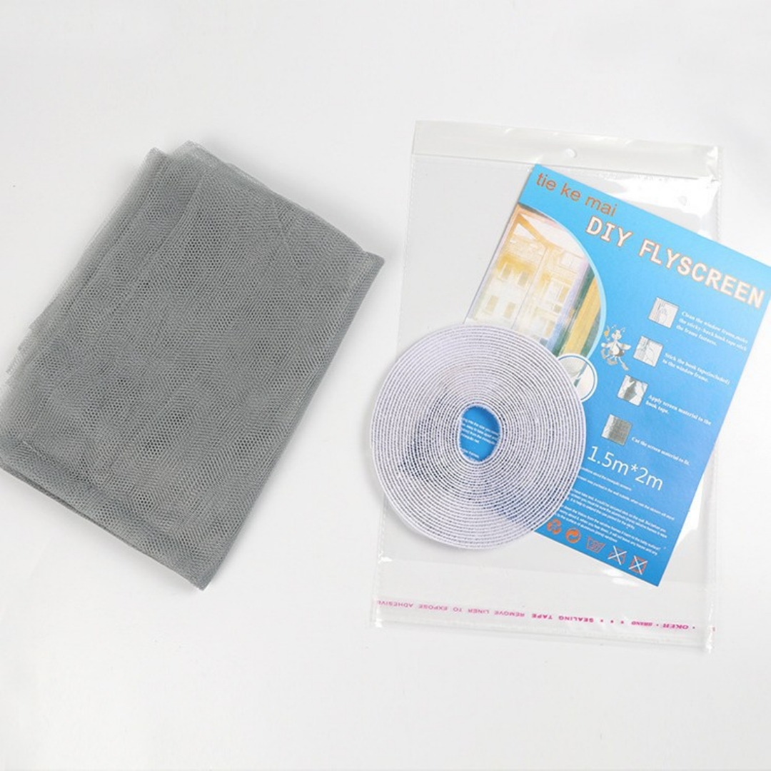 Anti Fly Mosquito Net DIY Self-Adhesive Fly Mosquito Window Net Mesh Mosquito Insect Bug Net Curtains for Windows: 7*2.6 / Red