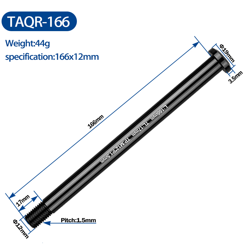 148 x 12mm 142 x 12mm 100 x 15mm 110 x 15mm för carbon ram cykel snabbkopplingsspett axel genomgående delar: Taqr -166 12mm