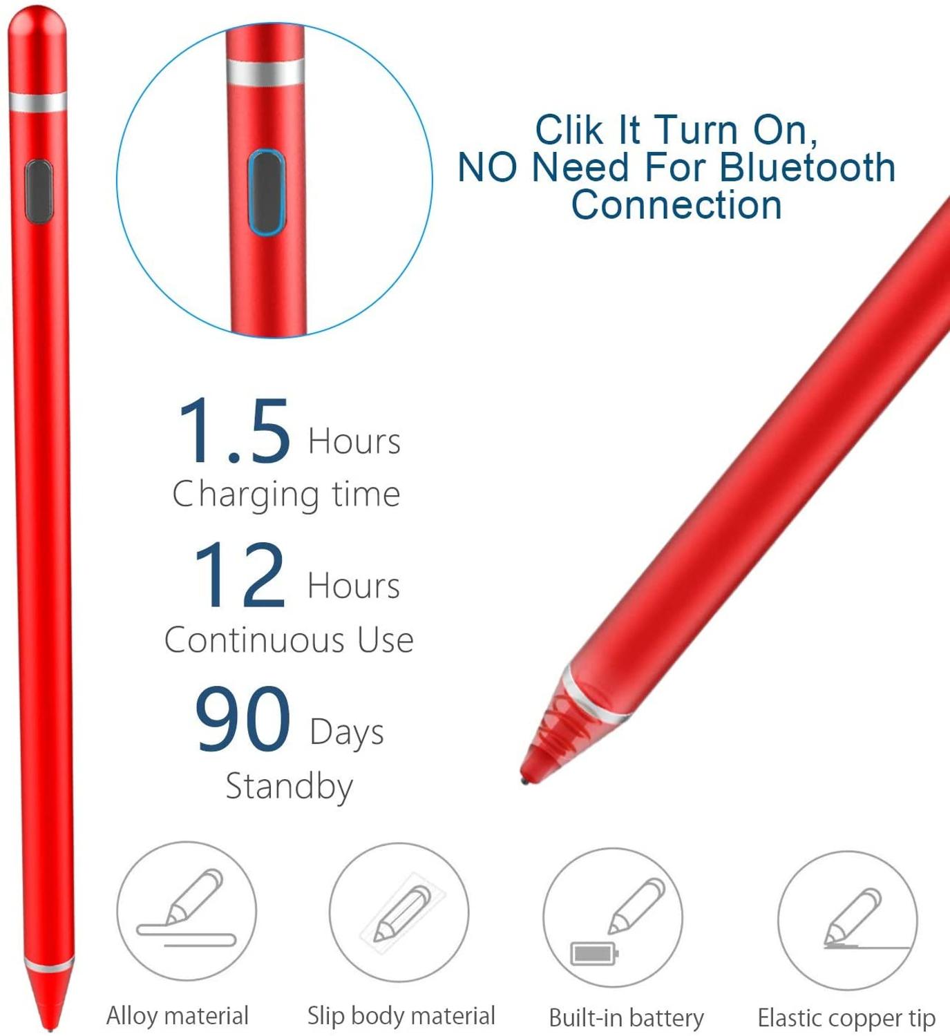 Lápiz táctil para Stylus Apple, lápiz para iPad, iPhone 6, 7, 8 Plus, X, XS, 11 Pro Max, Samsung, Huawei, Xiaomi, OPPO Vivo, Smartphone y tableta