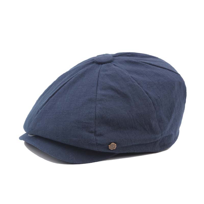 Gorro estilo británico para hombre, gorra de algodón Ascot, caqui, Retro octogonal plana, para Otoño e Invierno