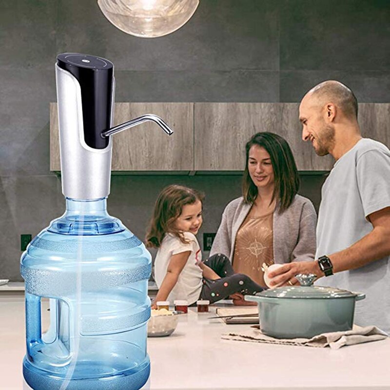 DailyWater Bottle Pump Portable USB Charging Wireless Electric Touch Screen Drinking Water Cooler Dispenser Gallon Bottle