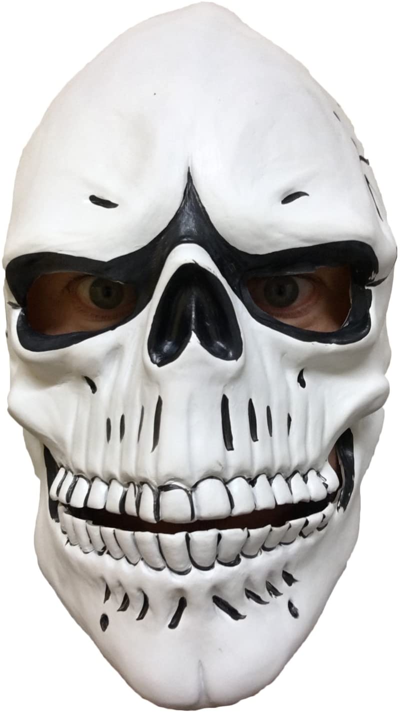 Latex Skull Mask With Moving Mouth Spectre Mask Halloween Fancy Dress Costume 007