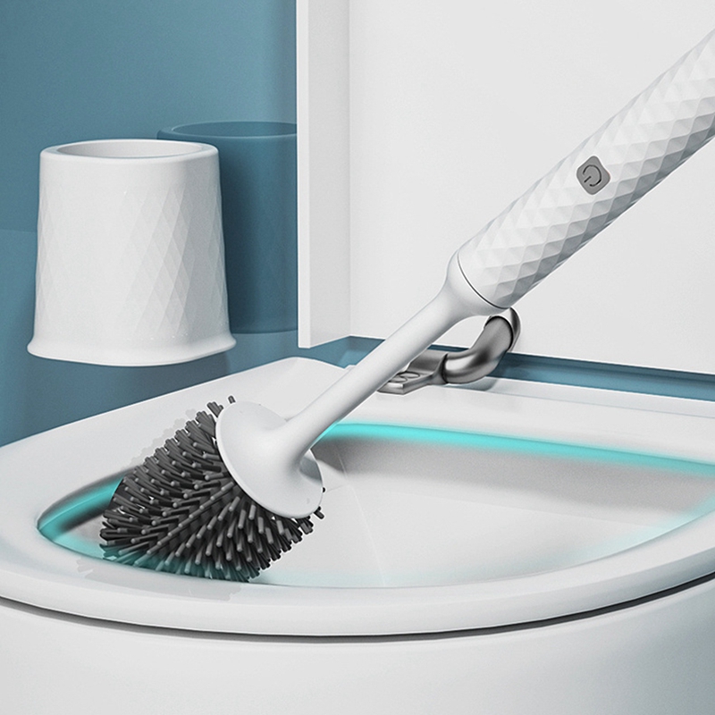 Escobilla de silicona para limpieza de inodoro, – Grandado