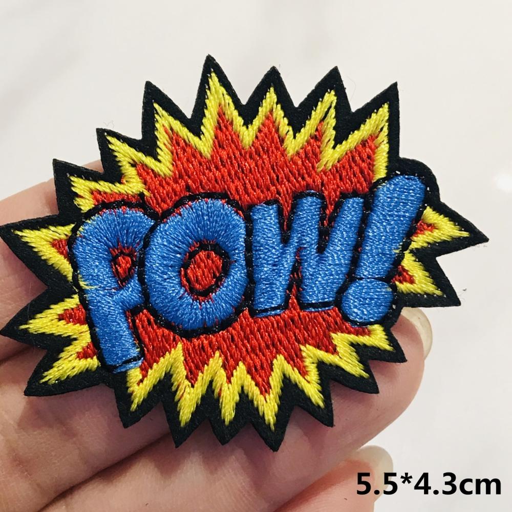 1PCS Embroidery Iron On Applique Sewing Supplies For DIY Apparel Decor Letter Alphabet Patch Fabric Sticker: Black