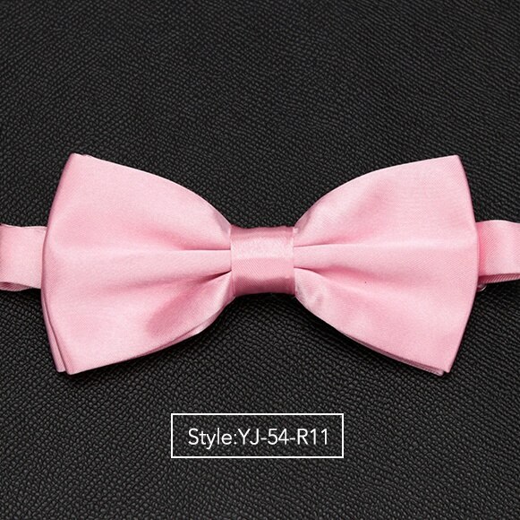 Herren Fliege Hochzeit Krawatten für Männer Frauen Solide Schmetterling Krawatte Krawatte Männlichen Kleid Hemd Zubehör Bowtie: YJ-54-R11