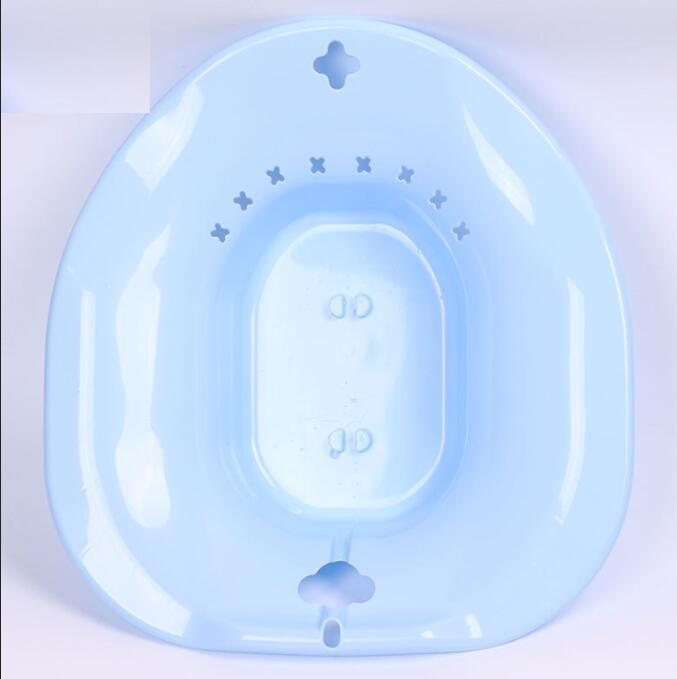 Bærbart 2l bidet badekar baby nyfødt sygeplejeservicesæt postpartum hæmorroide vaskesprøjte på toilet: Blå