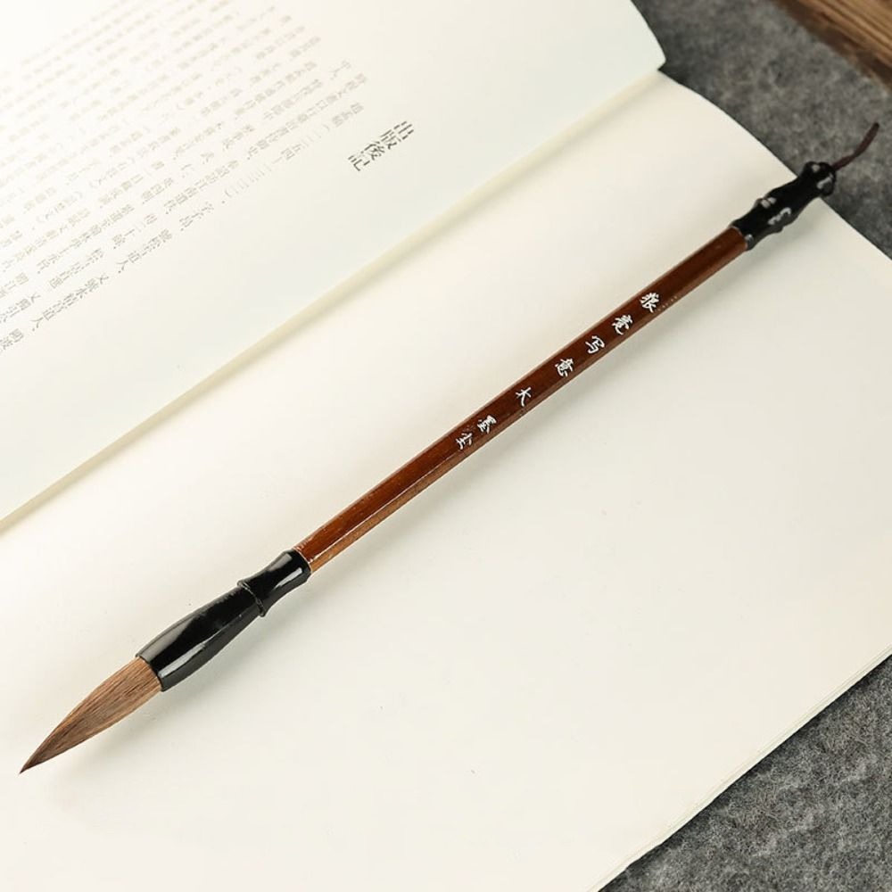 Pincel de caligrafía tradicional china, pintura al óleo, pelo de Lobo, escritura de escritura, madera, arte de alta gama, estudiante: Oro