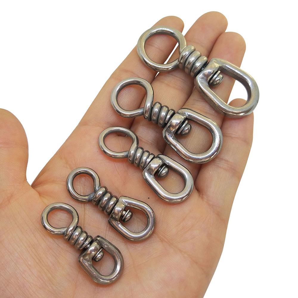 Stainless Steel Fishing Swivel, Hook Lure Connector High Strength for Tuna Longline Sea Saltwater Fishing