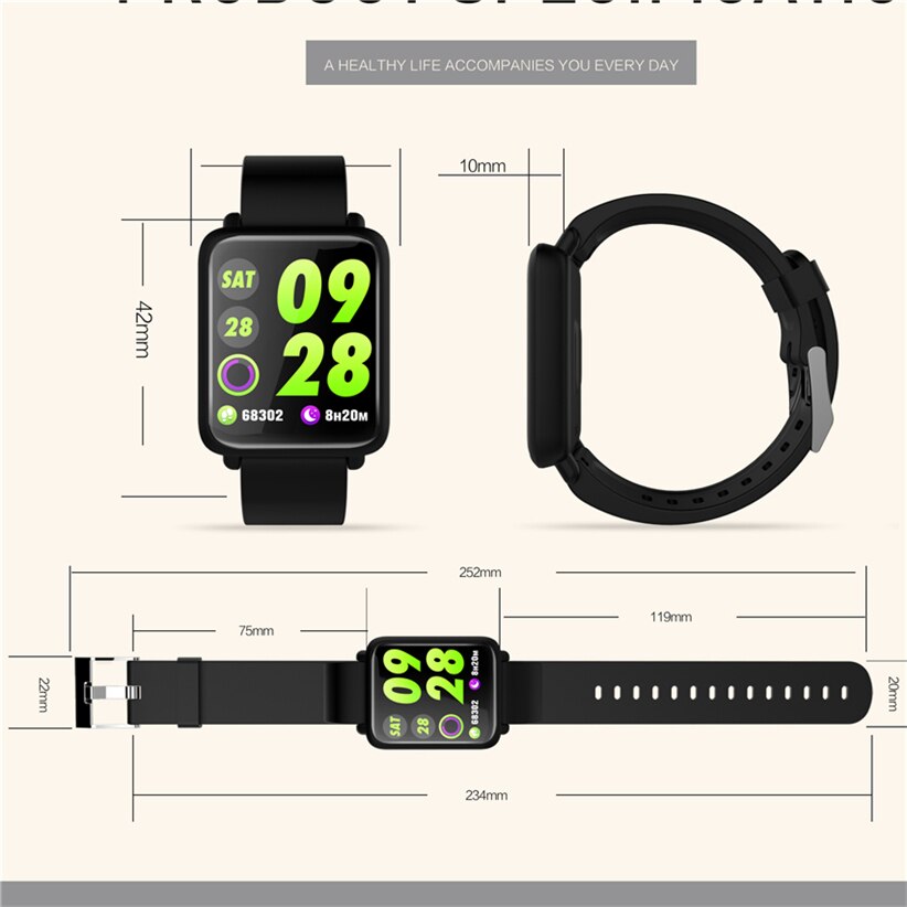 Smart Watch M28 IP68 Waterproof Bluetooth Heart Rate Blood Pressure Smartwatch for Xiao mi Android IOS Phone LINK SPORT 3