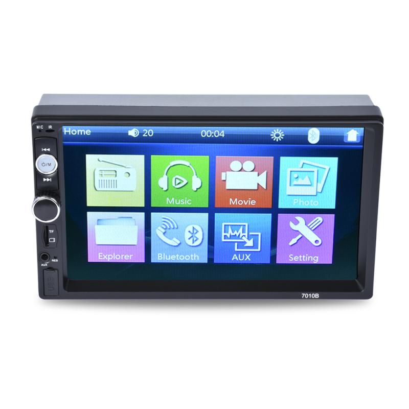 Reproductor MP5 HD de 7 pulgadas para coche, Radio Estéreo, FM, pantalla táctil, enlace Digital, FM, estéreo, , con mando a distancia