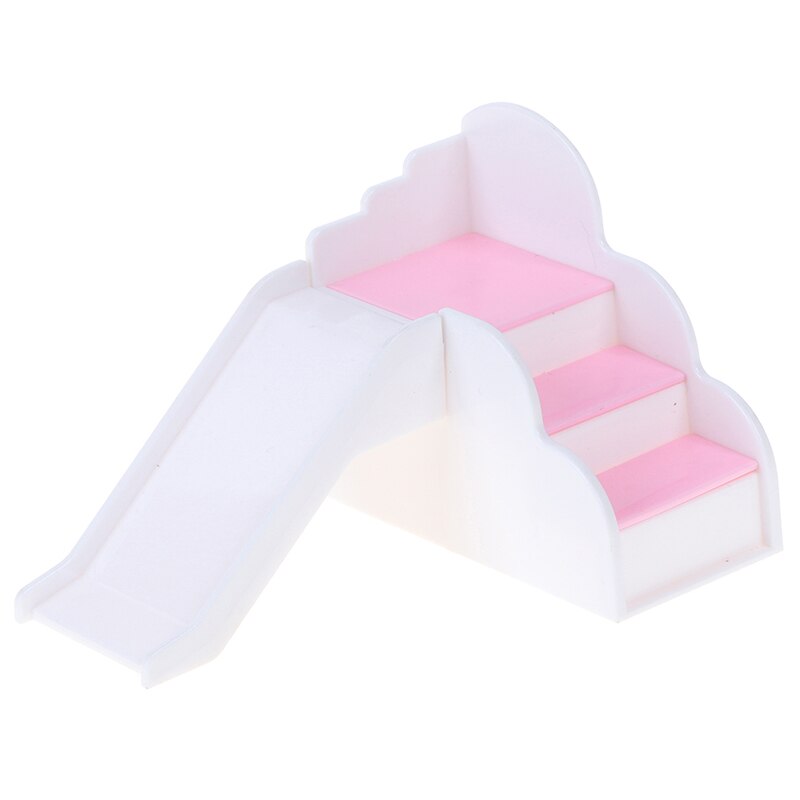 Akcesoria dla lalek zjeżdżalnia park rozrywki dla meble dla lalek przedszkole zjeżdżalnia huśtawka dom zabaw DIY zabawka