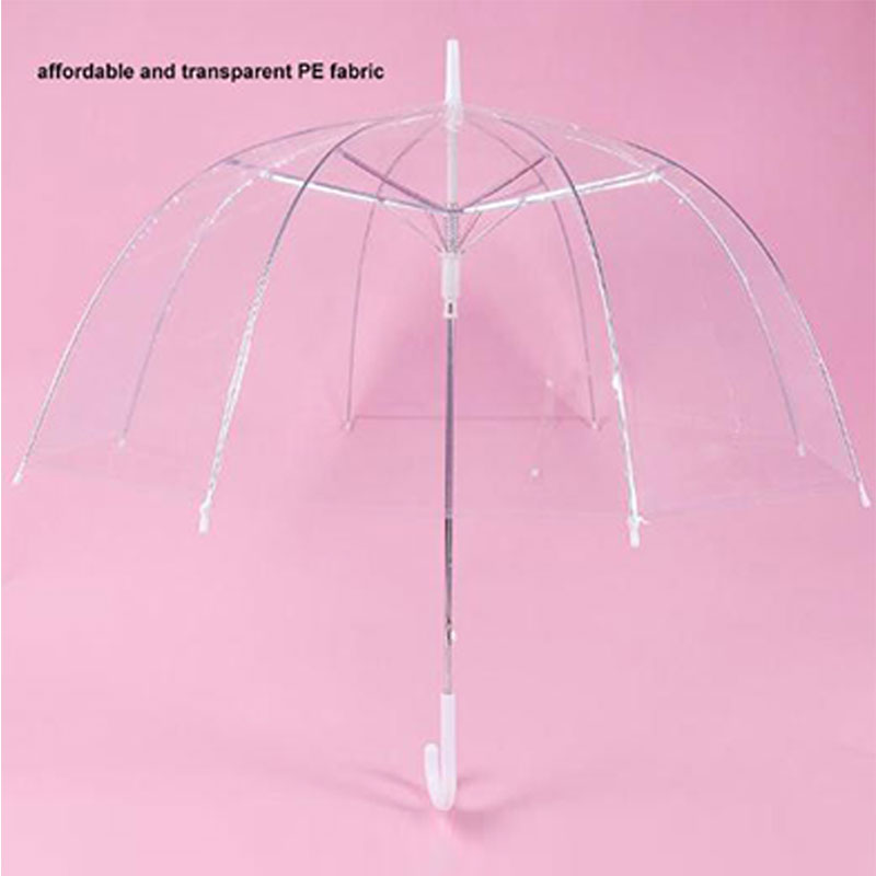 Hopfällbart paraply stora tillbehör transparent transparent transparent paraply ogräsrensning dekoration kvinnor svampformad