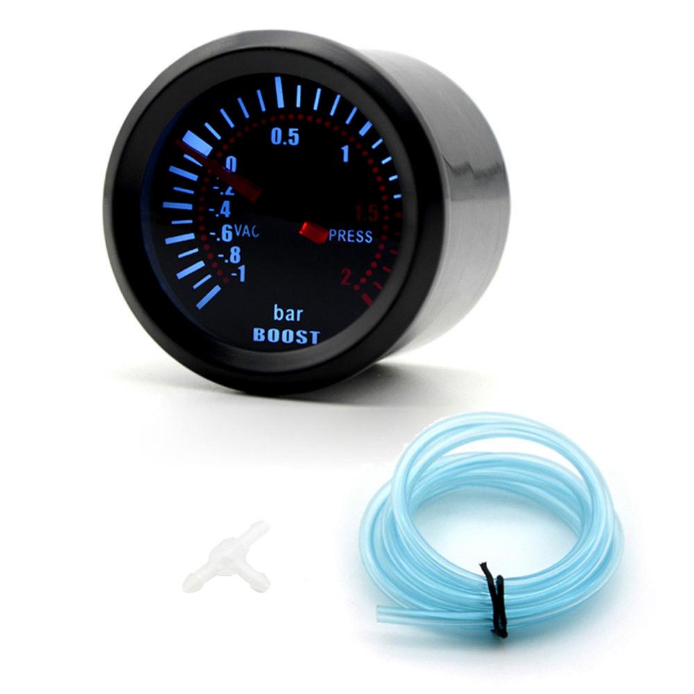 Barra de luz Led azul Universal, 2 &quot;, 52mm, medidor de presión de Turbo Boost, DC 12V