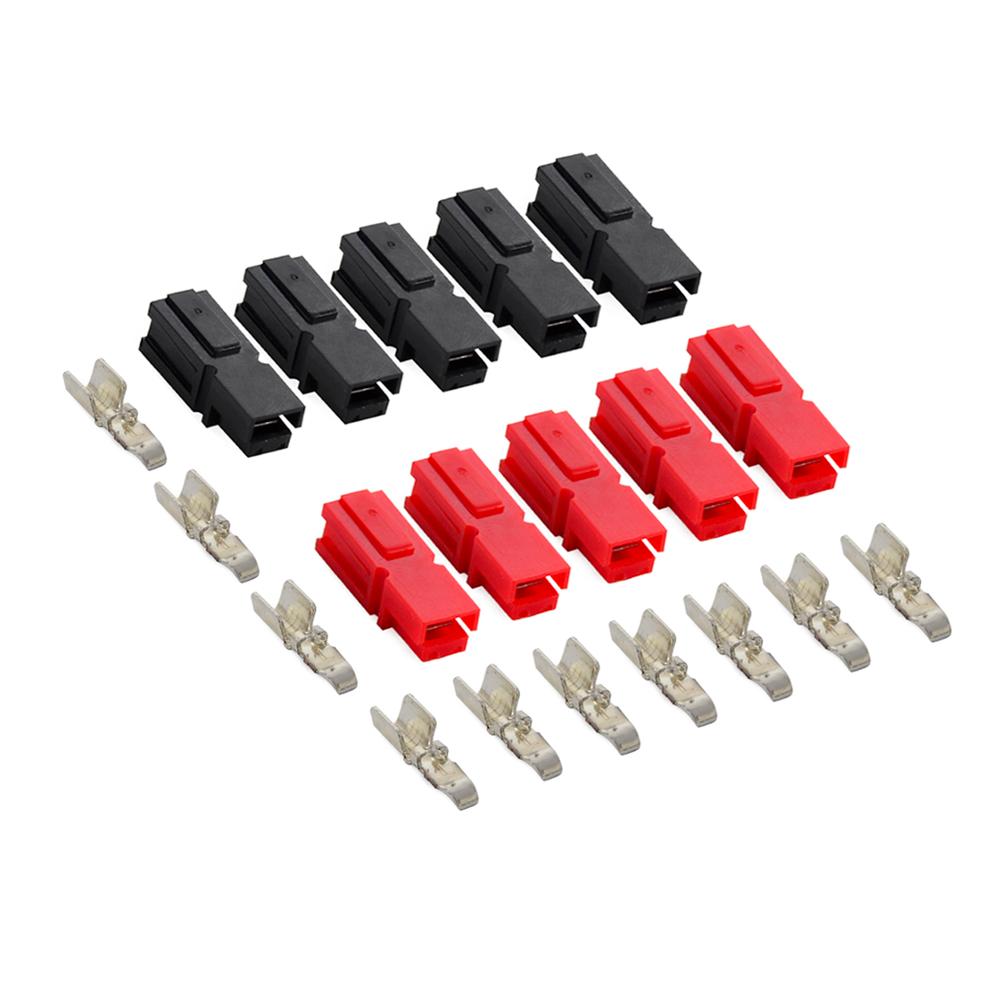 Rood Zwart 10Set 20Set 50Set 30A 45A Amp 600V Power Marine Connector Pole Voor Anderson Powerpole grijpende Plug Terminals