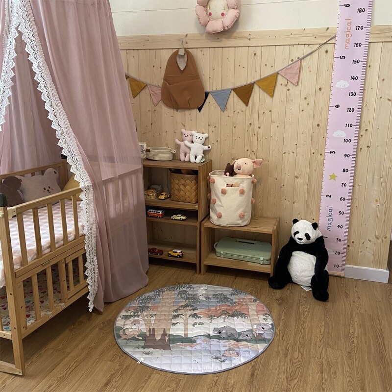 Medidor de pared para niños, regla de medición de crecimiento de altura colgante, decoración de guardería