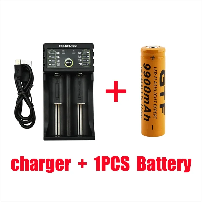 Latest Battery 100% Original Rechargeable Lithium Battery 18650, 3.7V, 9900mAH: 3300 K