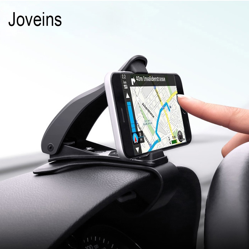 JOVEINS Universele Verstelbare Auto Telefoon Houder Dashboard Mount Telefoon Houder voor Mobiele Telefoon GPS Stand Klem Beugel