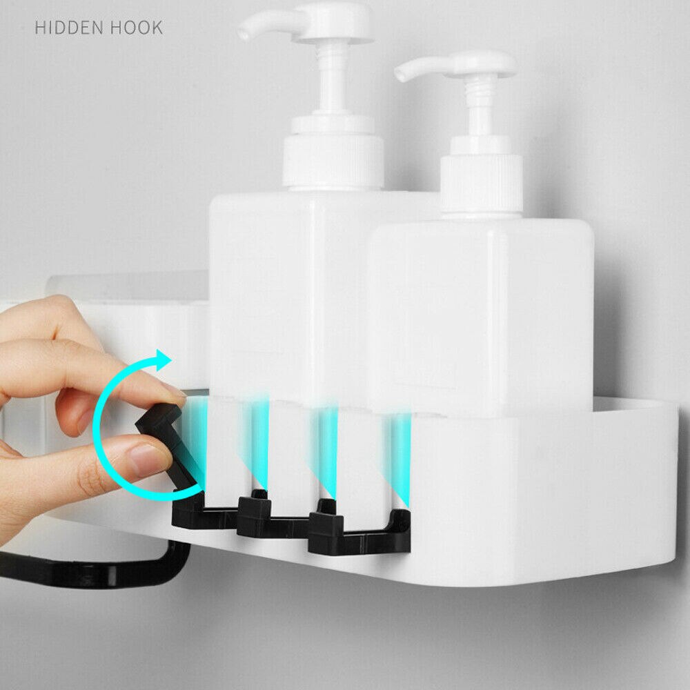 Hoekdouche plank badkamer shampoo douche plank houder keuken opbergrek organizer wandmontage type 1 stuk