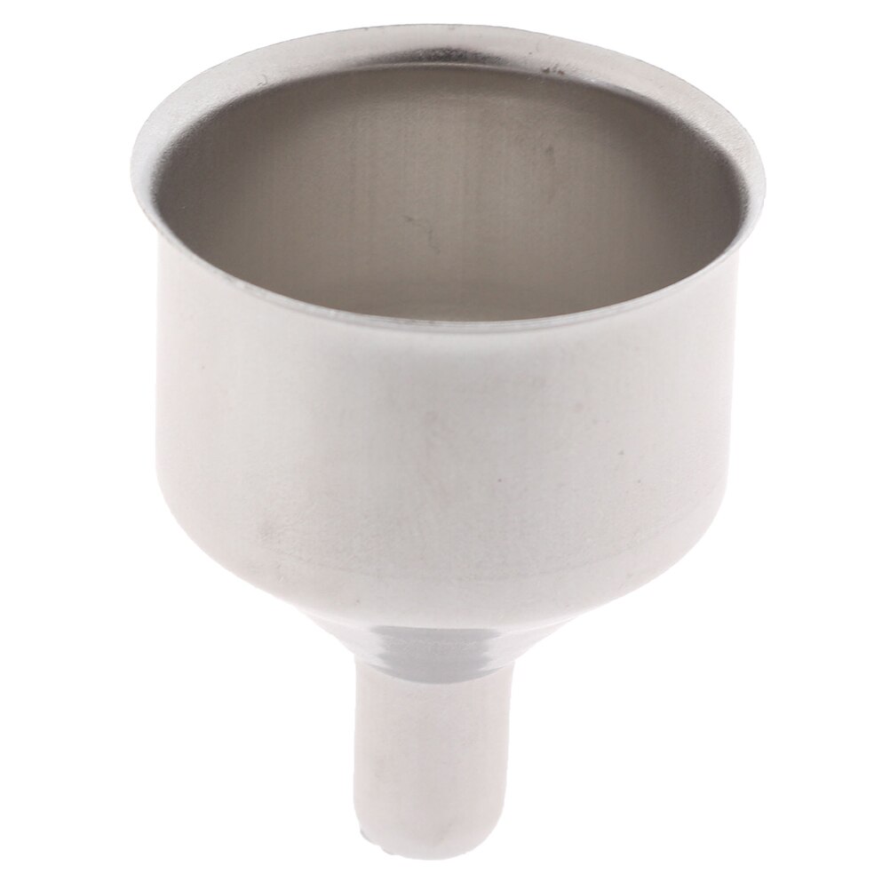 Stainless Steel Mini Spice Herb Perfume Bottle Filler Metal Liquid Flask Funnel