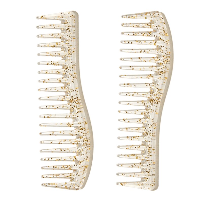 Hairdressing Wide Tooth Hair Combs Scalp Massage Hair Brush Salon Tool