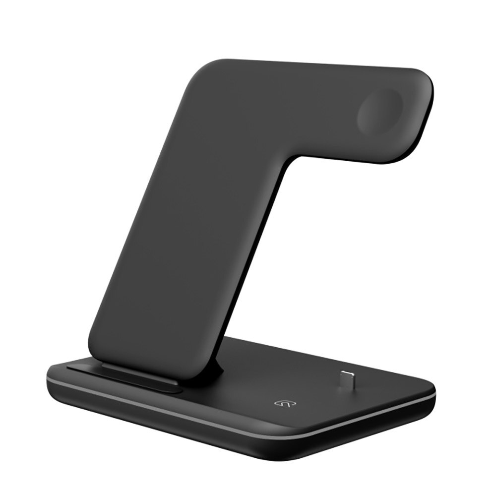 FDGAO 3 in 1 15W Fast Qi Wireless Charger for Iphone 12 11 X XS XR 8 Charger Dock Stand For Airpods Pro Apple Watch SE 6 5 4 3 2: 15W Black