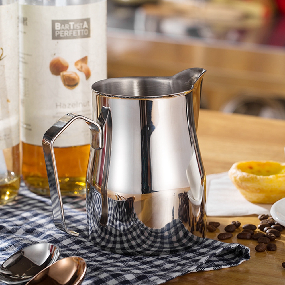 Coffee Milk Frothing Pitcher Cup 750/550/350ML Stainless Steel Espresso Steaming Pitcher V60 Maker