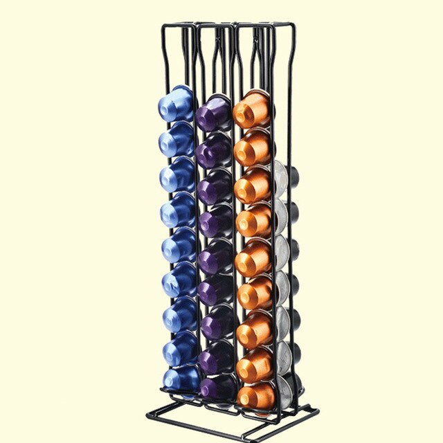 Nespresso kaffekapselhållare roterande ställ kaffekapselställ nespresso kapslar förvaringshylla organisationshållare: B