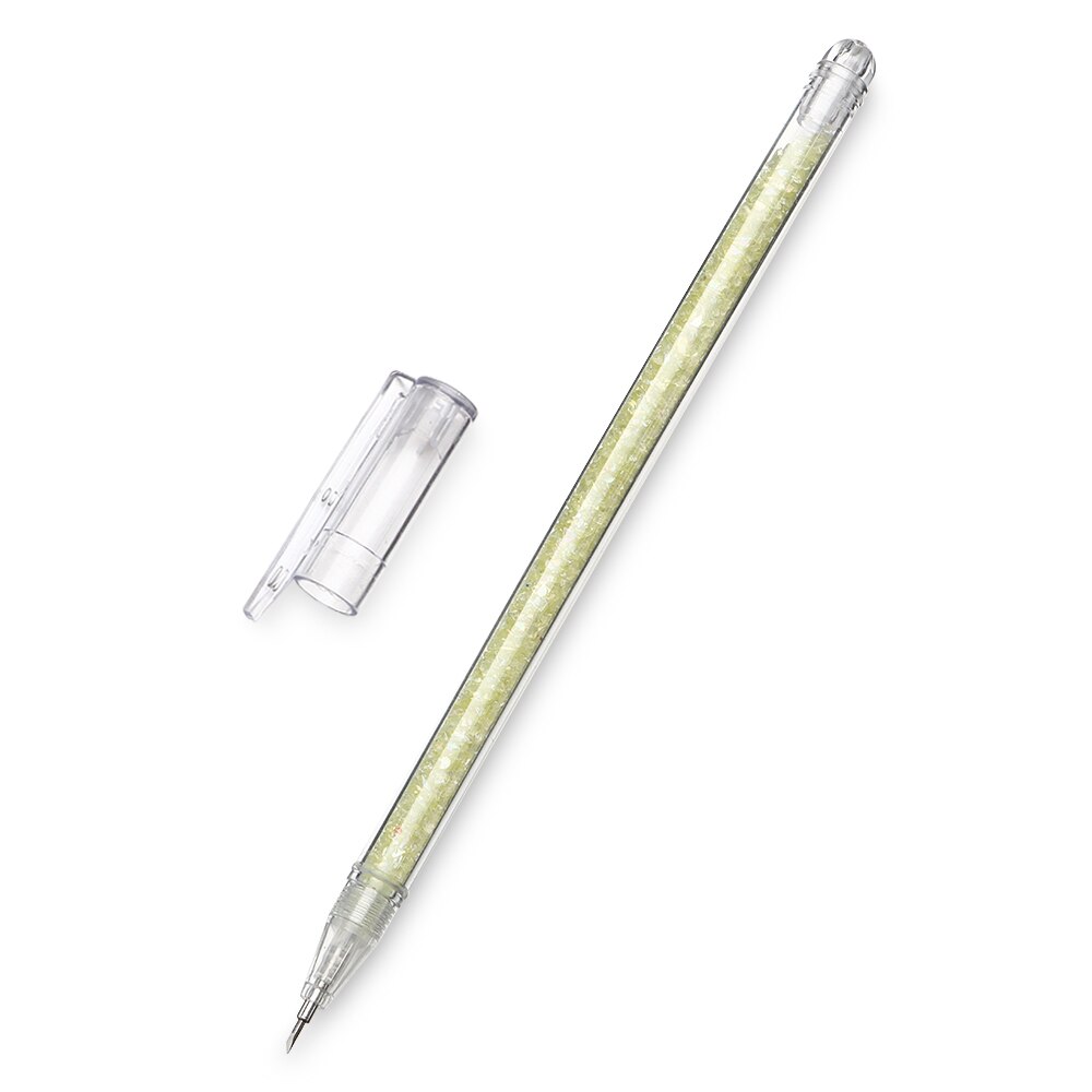 Kleurrijke Draagbare Graveren Pen School Papier Mes Diy Notebook Papier Carving Pen Mes Snijgereedschap Kantoor School Briefpapier: light yellow
