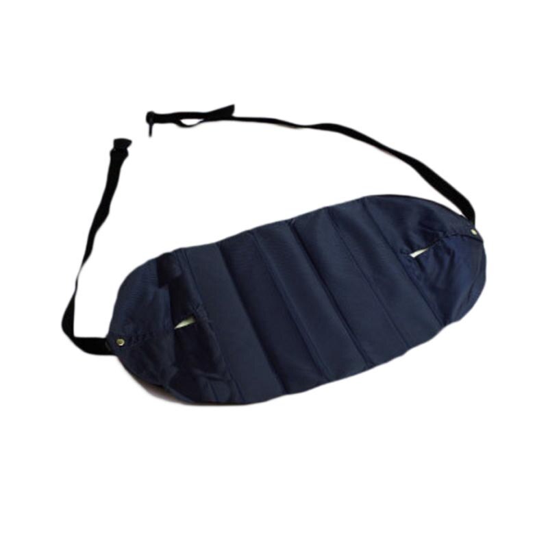 Voetsteun Draagbare Reizen Voetsteun Vlucht handbagage Voet Rest Office Voeten Rest Been Hangmat Travel Accessoires Voetsteun Hangmat: Navy Blue