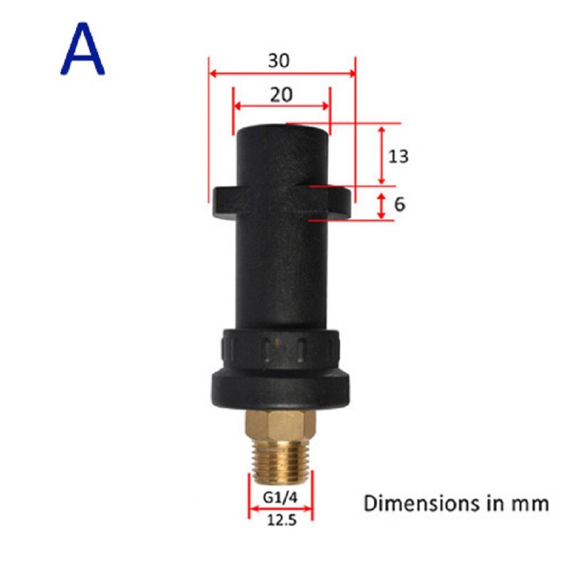 Buse de mousse pour nettoyeur haute pression Stihl, adaptateur en plastique, générateur de mousse, Lance à neige pour Karcher bose Sterwins Champion: Incolore
