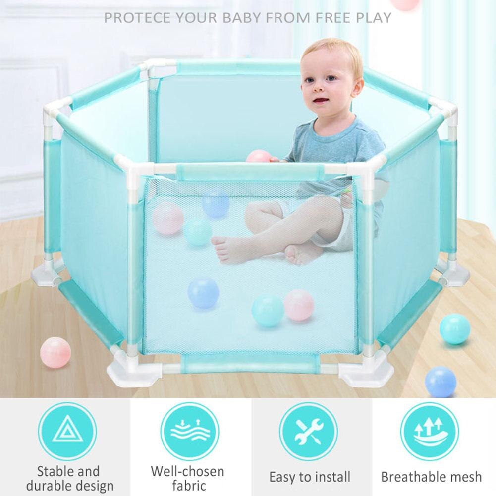 Children's Hexagonal Playpen Playard Toys Washable Ocean Ball Pool Set For Babies/Toddler/Newborn/Infant Safe Crawling