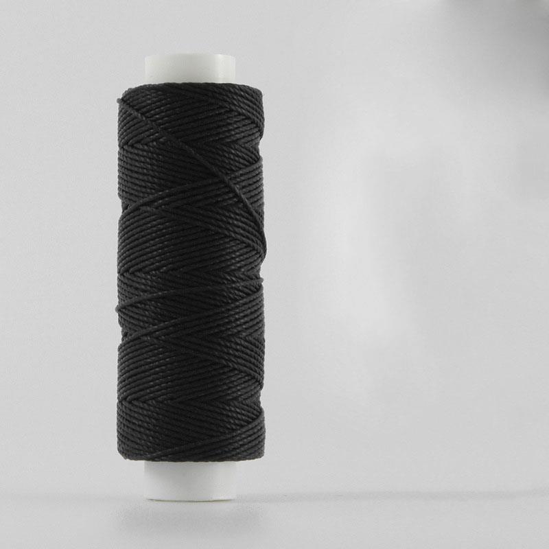 30m *0.55mm Round Waxed Wire Threads For Leather Waxed Cord For Diy Handicraft Tool Hand Stitching Thread Flat Waxed Sewing Line: WHITE