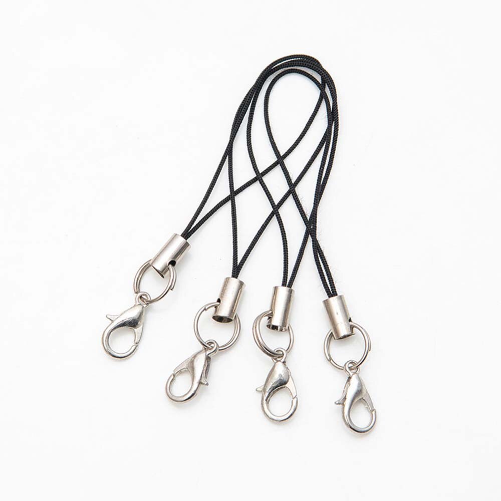 20Pcs Multicolor Polyester Mobiele Telefoon Strap Mobiele Telefoon Camera Sleutelhanger Hanger Karabijn Hand Wrist Lanyard