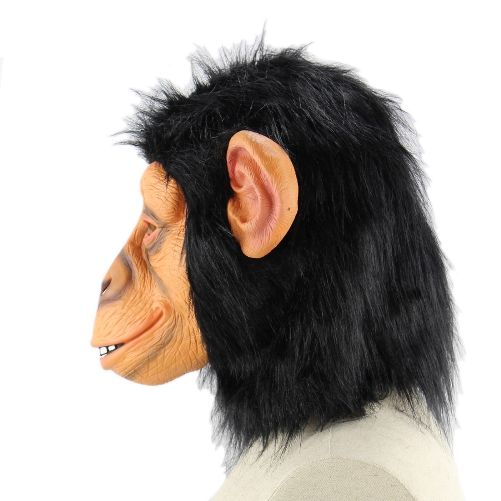 Animal Masks Monkey Mask Latex Animal Head Mask For Halloween Costume Novelty Monkey Gorilla Head Mask Decorations