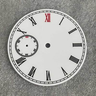 38.8mm White Watch Dial with or without Watch Hands No Luminous Watch Accessories Suitable for ETA 6497 / ST3600 Movements: B