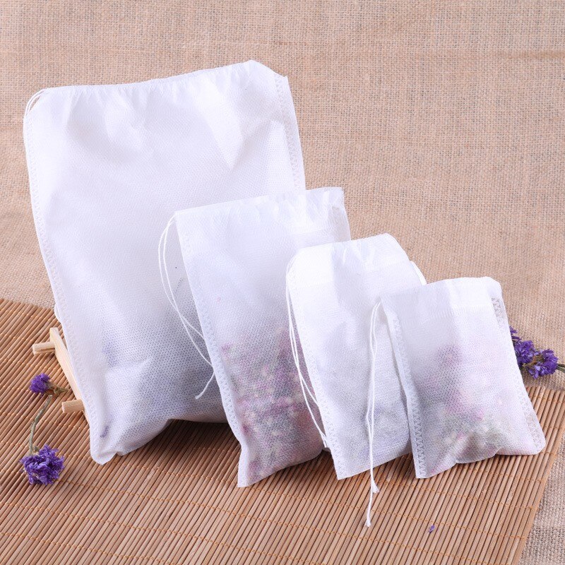 Bolsitas de té perfumadas al por mayor, Infusor de té vacío con cuerda, papel de filtro de sellado para hierbas, Té suelto, Bolsas de te de alta gama