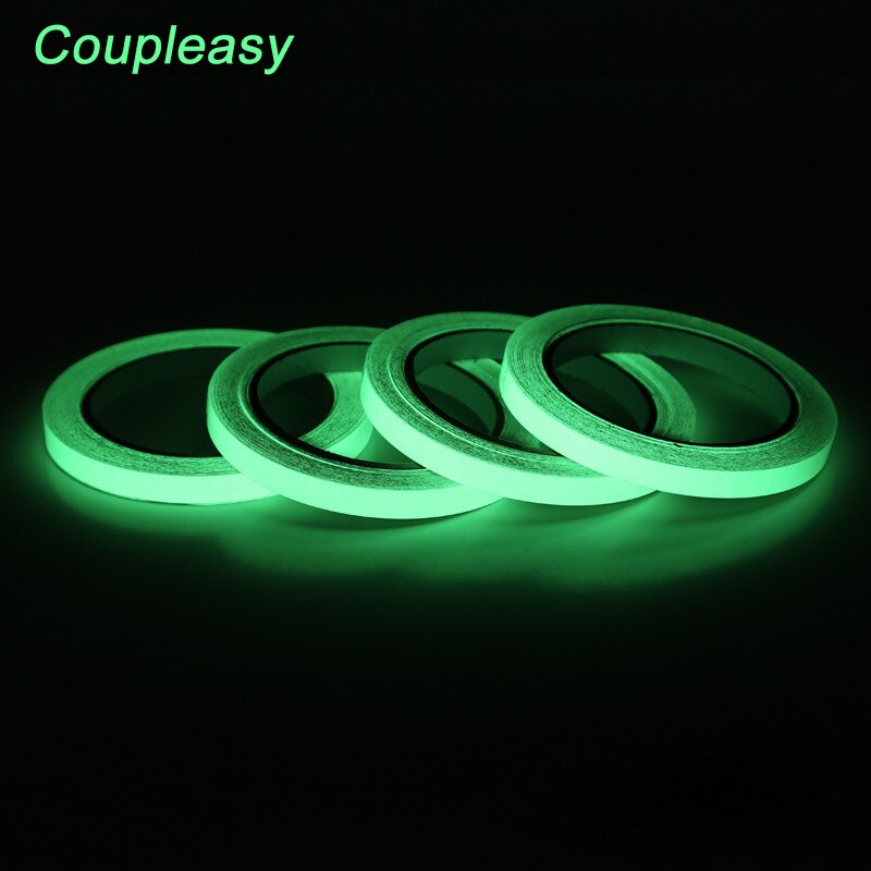 3m 8 Sizes Luminous Self-adhesive Tape Sticker Photoluminescent Glow in the Dark DIY Wall Fluorescent Safety Emergency Tapes