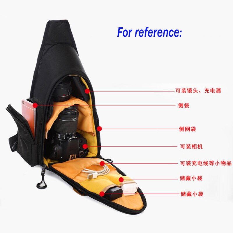 Mochila para cámara de fotos para Sony A7, A7RII, A7III, A6500, A6600, Fujifilm, X-A7, XT200, X-T100, bolsa de pecho de viaje, bolso de hombro