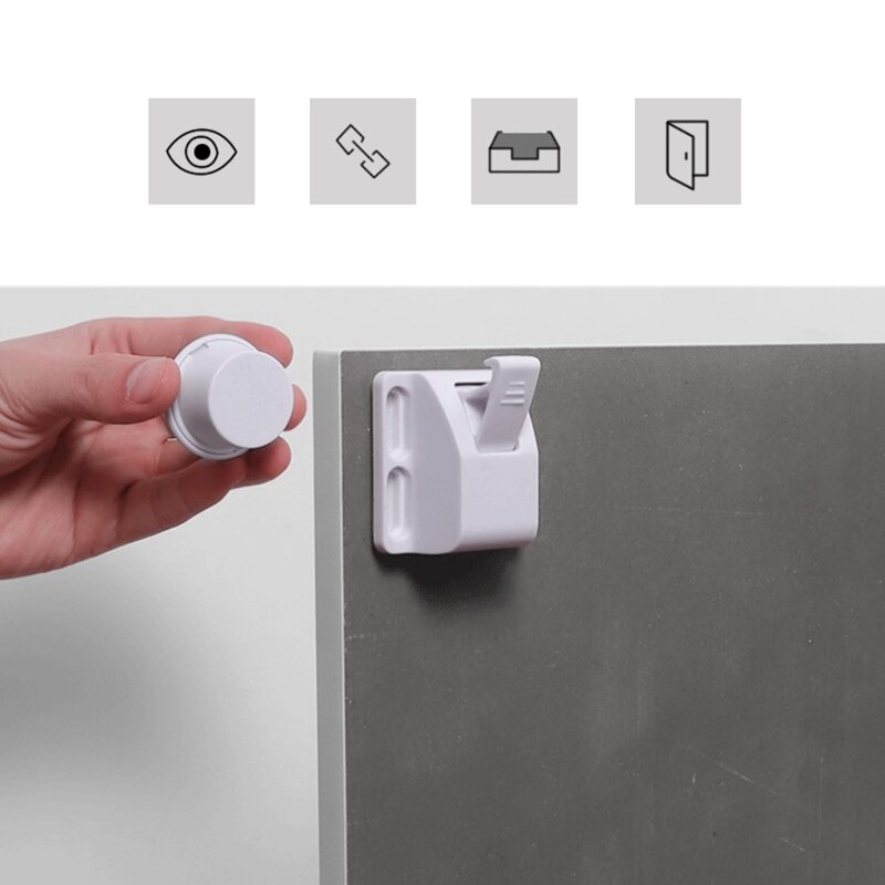 12 Sloten + 2 Sleutels Baby Veiligheid Kabinet Sloten Kind Proof Kabinet Sloten Zijn Eenvoudig Te Installeren Geen Boor Gereedschap of Schroeven