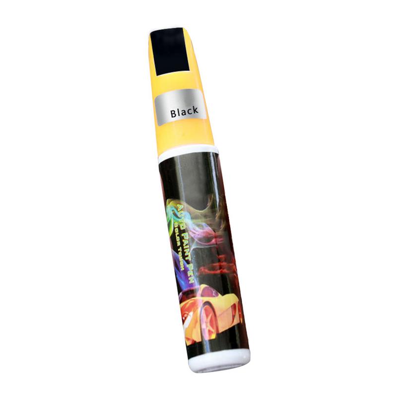 Billak reparation pen ridse reparation pen lak reparation rød sort hvid sølvgrå maling touch pen: Sort